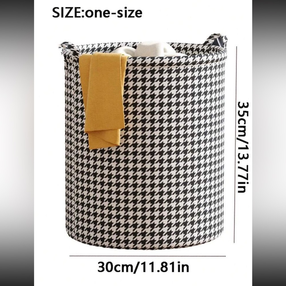 1pc Foldable Laundry Bin Storage Basket For Bathroom Toys Clothes Sundries